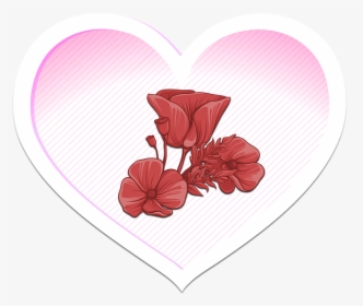 Heart, Flower, Love, Valentine S Day, Symbol, Affection - Valentine S Day Heart Png, Transparent Png, Transparent PNG