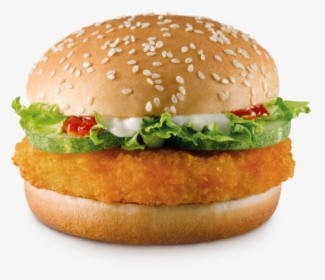 Mcdonald S Veggie Crunch Burger - Vegetarian Burger Mcdonalds, HD Png Download, Transparent PNG