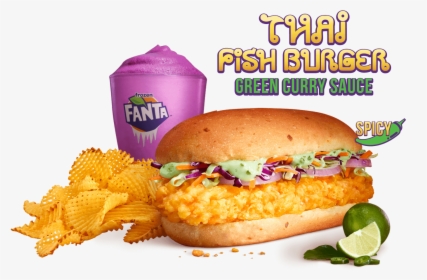 Mcd Thai Fish Burger, HD Png Download, Transparent PNG