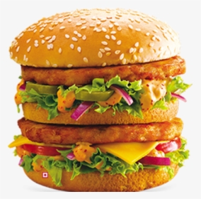 Veggie Burger Clipart Mcdonalds Burger - Chicken Maharaja Mac Meal L, HD Png Download, Transparent PNG