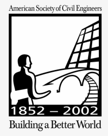 Asce Logo Black And White - American Society Of Civil Engineers 1852, HD Png Download, Transparent PNG