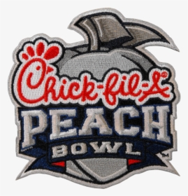Chick Fil A Peach Bowl Patch - Chick Fil A Peach Bowl Logo, HD Png Download, Transparent PNG