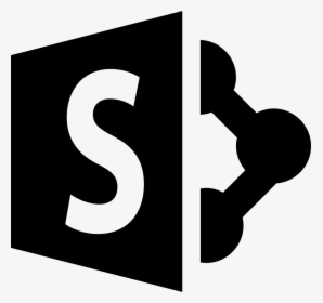 Sharepoint Logotype - Sharepoint Online Icon Black, HD Png Download, Transparent PNG