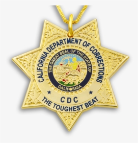 Cdc Necklace & Gold Chain California State Seal Toughest - Emblem, HD Png Download, Transparent PNG