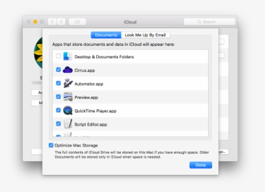 Optimizestore01 - Icloud Desktop And Documents, HD Png Download, Transparent PNG