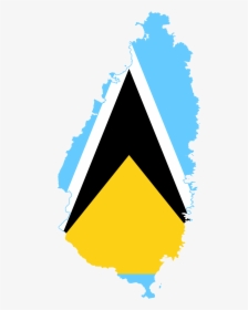 St Lucia Country Flag, HD Png Download, Transparent PNG