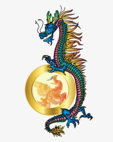 Dragon And Phoenix - Illustration, HD Png Download, Transparent PNG
