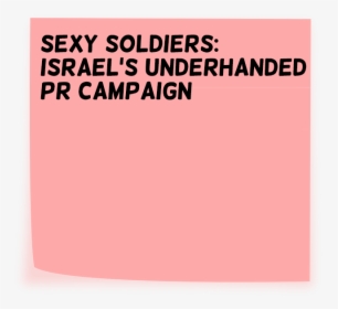 Israel S Underhanded Pr Campaign, HD Png Download, Transparent PNG