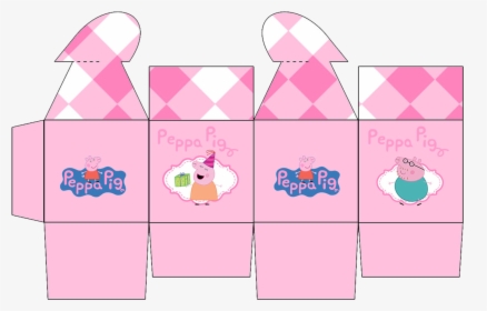 Peppa Pig Cajas Con Cierre En Forma De Corazón Para - Peppa Pig Printable Box, HD Png Download, Transparent PNG