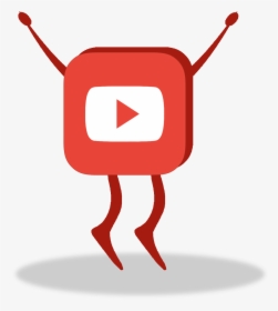 Buy 30 Days Once Off Youtube Subscribtion - Youtube Logo With Legs, HD Png Download, Transparent PNG