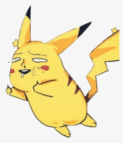 #pokemon #pikachu #meme Pokemongo #derp #thumbsup - Kaminari Pikachu Face, HD Png Download, Transparent PNG