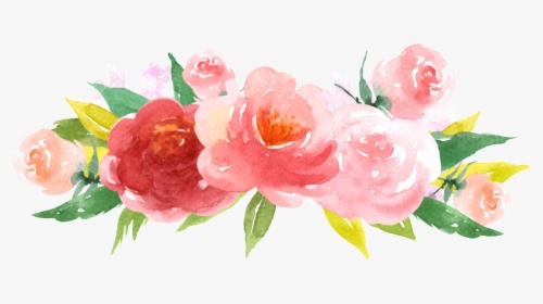 Pink Watercolor Roses Png - Field Of Horses Be A Unicorn, Transparent Png, Transparent PNG