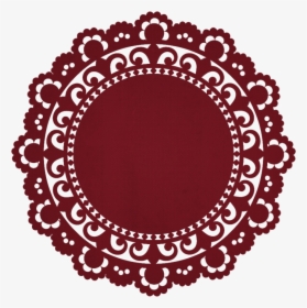 Grandma-s Kitchen Red Doily Graphic Mat Lace Embellishment - Transparent Doily Png, Png Download, Transparent PNG