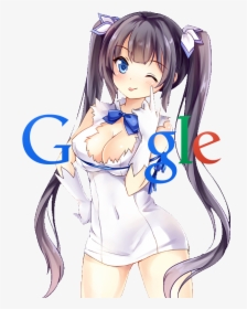 Anime Girl Google Logo, HD Png Download, Transparent PNG