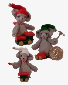 Miniature Artist Teddy Bear Mice Toymaker Christmas - Christmas Elf, HD Png Download, Transparent PNG
