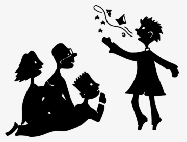Story Telling Silhouette Png, Transparent Png, Transparent PNG