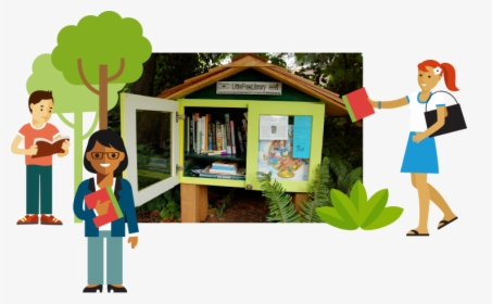 Little Free Library - Cartoon, HD Png Download, Transparent PNG