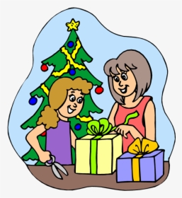 Christmas Gift Wrapping Clipart, HD Png Download, Transparent PNG