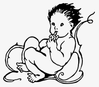 Victorian Drawing Of Baby, HD Png Download, Transparent PNG