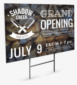 Grand Opening Butcher Yard Sign Template Preview - Billboard, HD Png Download, Transparent PNG