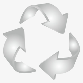 Icono De Reciclaje Blanco Png, Transparent Png - Emblem, Png Download, Transparent PNG