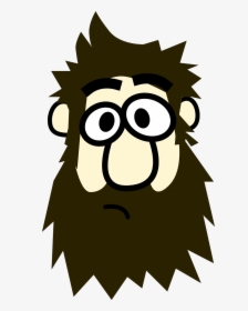 Cartoon With A Beard, HD Png Download, Transparent PNG
