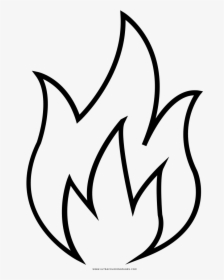 Dibujos Para Colorear Elementor Fuego - Llamas De Fuego Para Dibujar, HD Png Download, Transparent PNG