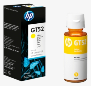 Hp Gt52 Yellow Original Ink Bottle M0h56aa, HD Png Download, Transparent PNG