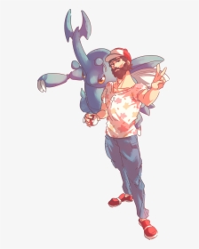 Trainer ヘラクロス Heracross Commission , Png Download - Heracross And Trainer, Transparent Png, Transparent PNG