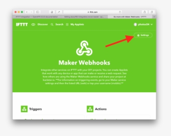Ifttt Services2 - Maker Webhooks, HD Png Download, Transparent PNG