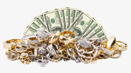Money And Gold And Diamonds, HD Png Download, Transparent PNG