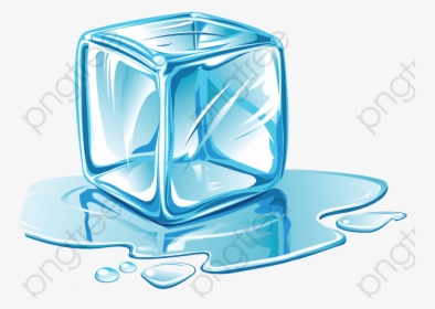 Transparent Block Clipart - Ice Cube Melting Clipart, HD Png Download, Transparent PNG