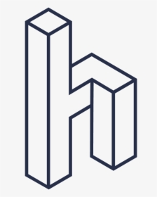 Hyperbolous - Isometric Drawing Letter N, HD Png Download, Transparent PNG
