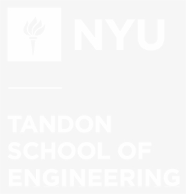 Stacked Tandon Logo White - New York University Tandon School Of Engineering Black, HD Png Download, Transparent PNG