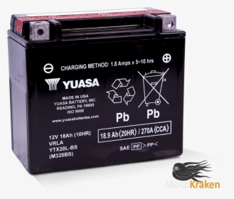 Bateria Yuasa Ytx20l-bs - Yuasa Ytx20hl Bs, HD Png Download, Transparent PNG