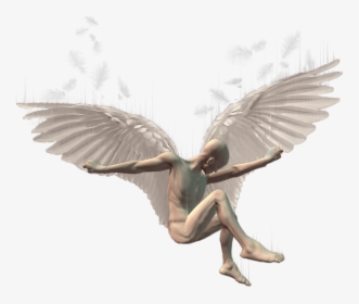 #icarus #mr Idiom #man #noface #faceless #wings #angel - Png Transparent Background Angel Wings Png, Png Download, Transparent PNG