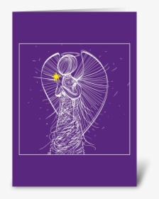 Christmas Faceless Angel Star Greeting Card - Face Less Angel, HD Png Download, Transparent PNG