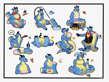 Dragon Tail Telegram Stickers - Cartoon, HD Png Download, Transparent PNG