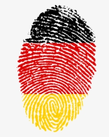 German Flag Fingerprint, HD Png Download, Transparent PNG