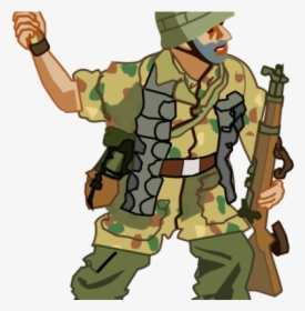 Soldier Army Clipart German World War Transparent Png - World War 2 German Cartoon Soldiers, Png Download, Transparent PNG