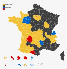 French Election Map 2017, HD Png Download, Transparent PNG