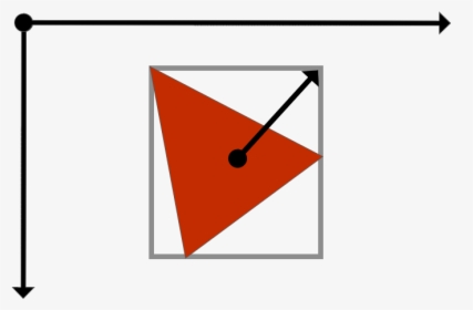 Axis Aligned Bounding Box With Center Point And Half - Triangle, HD Png Download, Transparent PNG