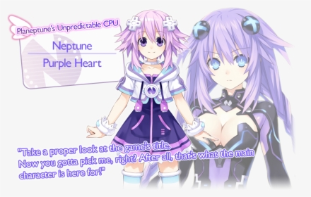 Purple Heart Anime Girl, HD Png Download, Transparent PNG