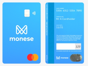 Monese Debit Card, HD Png Download, Transparent PNG