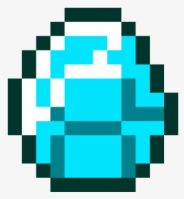Minecraft Diamond Pixel Art, HD Png Download, Transparent PNG