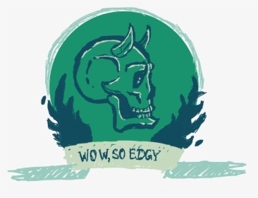Wow, So Edgy - Illustration, HD Png Download, Transparent PNG