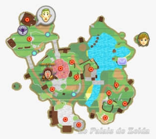 Map Of Skyloft - Legend Of Zelda Skyward Sword Skyloft Map, HD Png Download, Transparent PNG