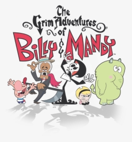 The Grim Adventures Of Billy & Mandy Group Shot Men - Grim Adventures Of Billy And Mandy Logo, HD Png Download, Transparent PNG