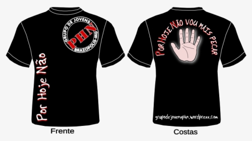 Camiseta Preta Do Grupo De Jovens Phn De Brazã³polis-mg - T-shirt, HD Png Download, Transparent PNG
