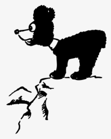 Bear Cub Oon Cliff Black White Line Art 555px - Cliff Clipart, HD Png Download, Transparent PNG
